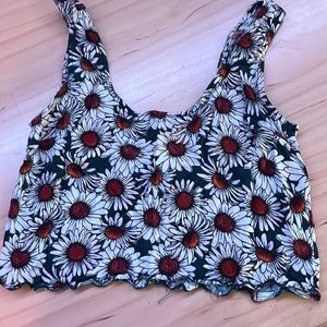 Small sunflower tank top